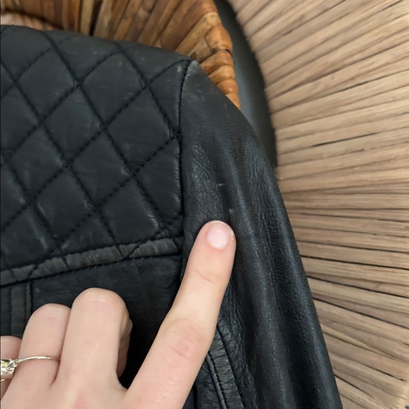 All saints leather jacket size 4 - Picture 7 of 8